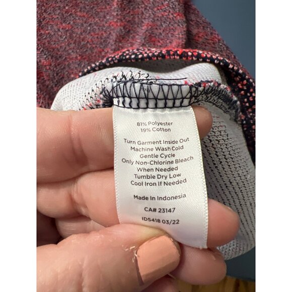 Talbots Petite Knit Dress SZ MP Multi-Color Gold Button Accent & 3/4 Sleeves - Picture 8 of 9